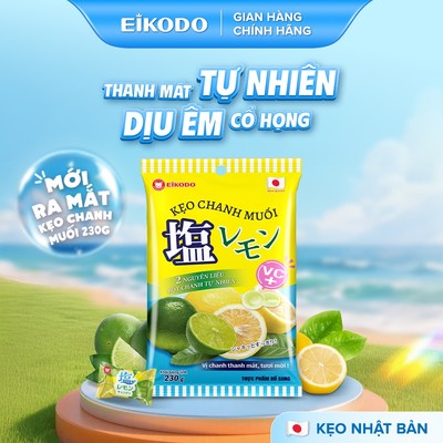 Kẹo Bổ Sung Vitamin C Vị Chanh Muối 230g Eikodo