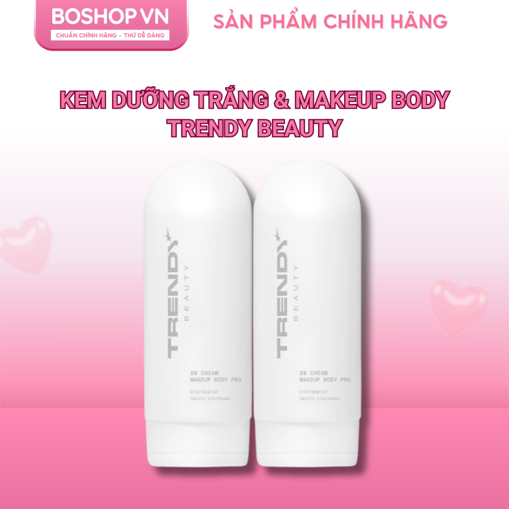 Kem BB Dưỡng Trắng & Makeup Body Pro Trendy Beauty 150ml