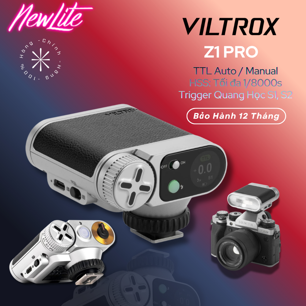 VILTROX Vintage Z1 Pro TTL Retro On-Camera Flash