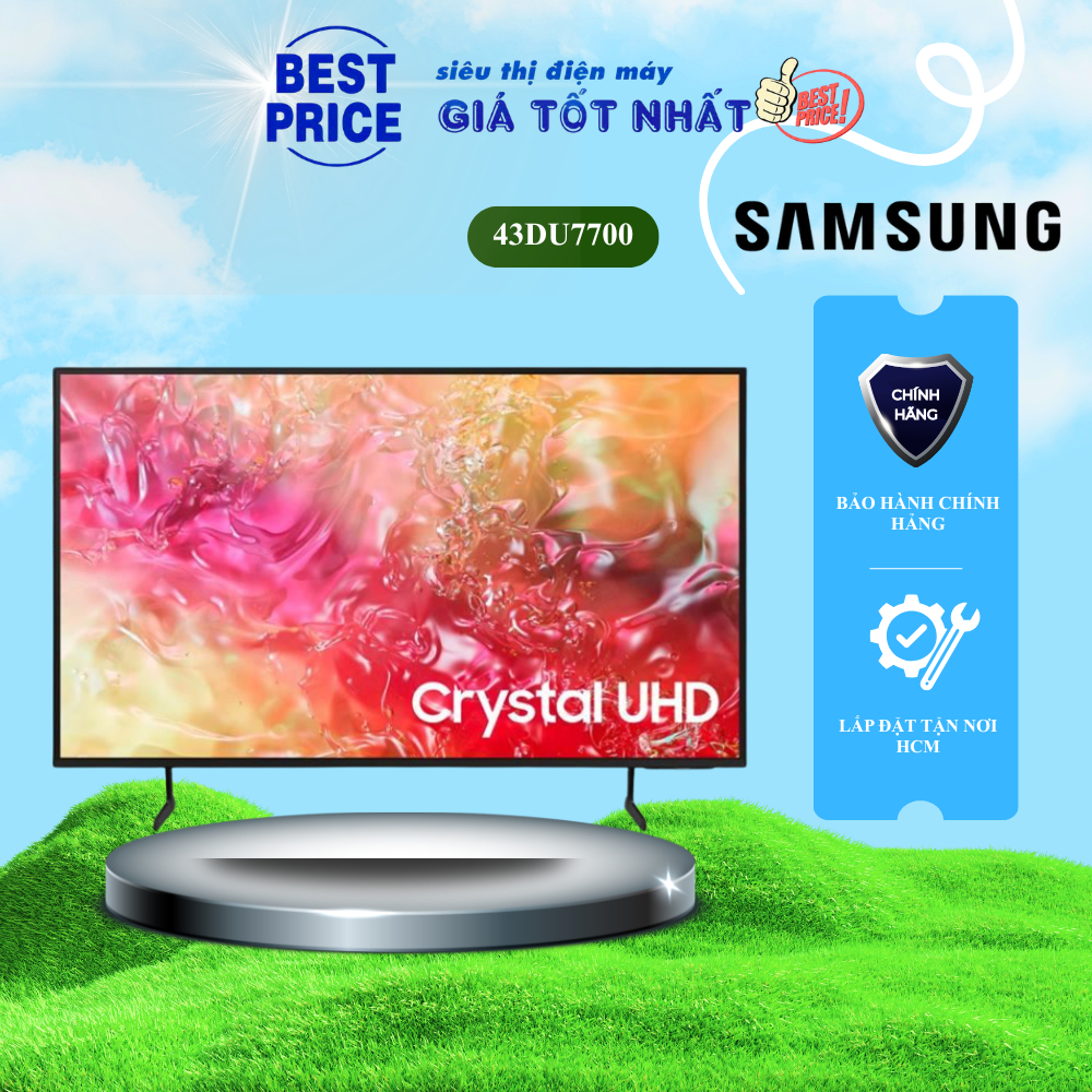 43DU7700 | 43DU7000 Smart Tivi Samsung 43 inch, 4K UHD, PurColor, Q-Symphony 43DU7700 | 43DU7000