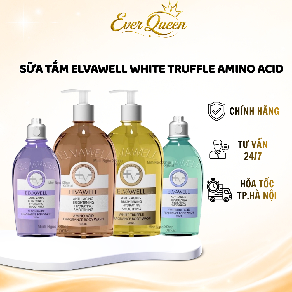 Sữa tắm ELVAWELL White Truffle Amino Acid - Ever Queeb