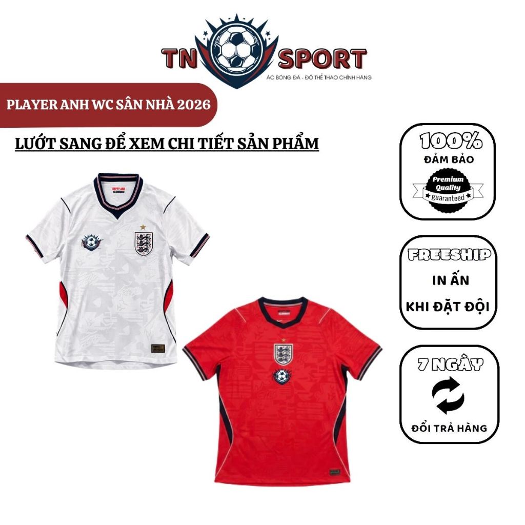 [PLAYER - ÁO LẺ ] Áo Player Anh 2026 bản chuẩn hãng vải player dệt kim thoáng khí form Slimfit
