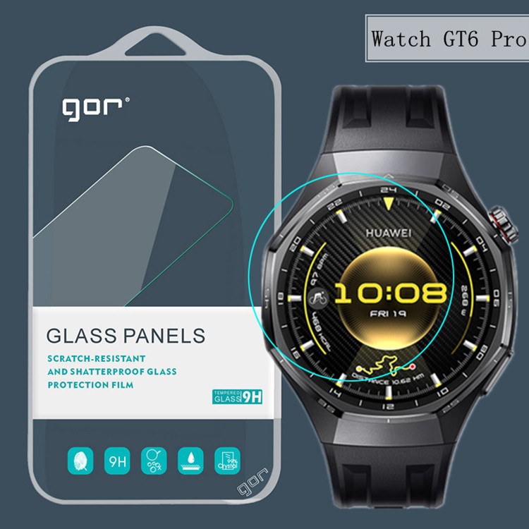 Bộ 3 kính cường lực GOR Huawei Watch GT6 , GT6 Pro , GT7 Pro, GT7 41/46mm trong suốt, siêu mượt Hãng