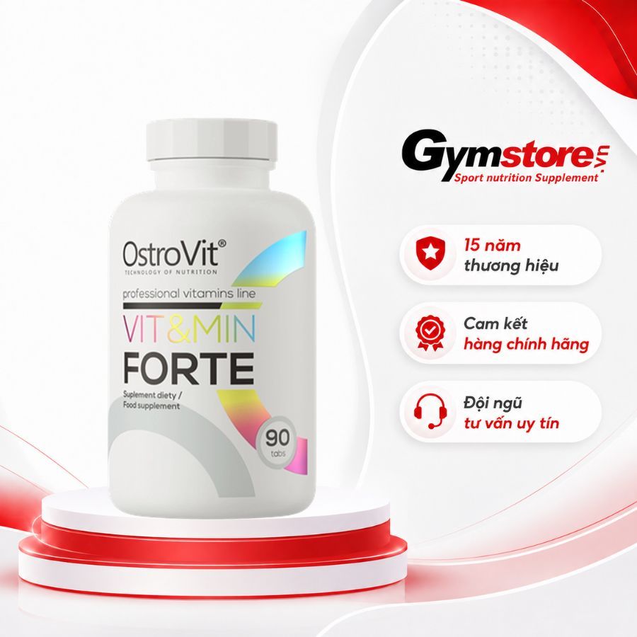 Viên vitamin tổng hợp Ostrovit Vitamin Vit&Min Forte (90 Tablets) Made in Poland - Gymstore