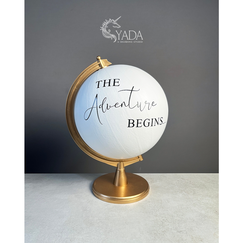 Quả địa cầu - ký tên cho khách mời - the globe guest book
