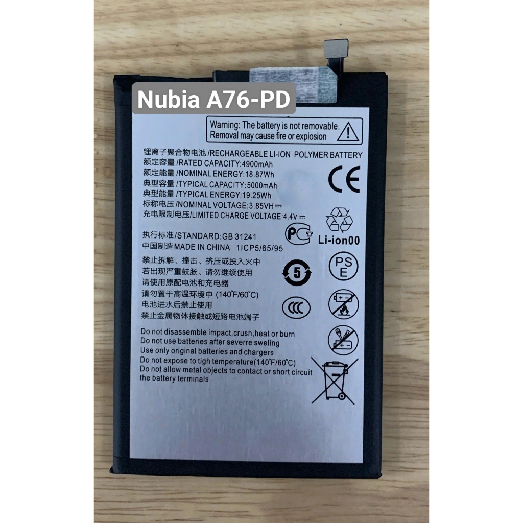 Pin thay thế zte Nubia A76