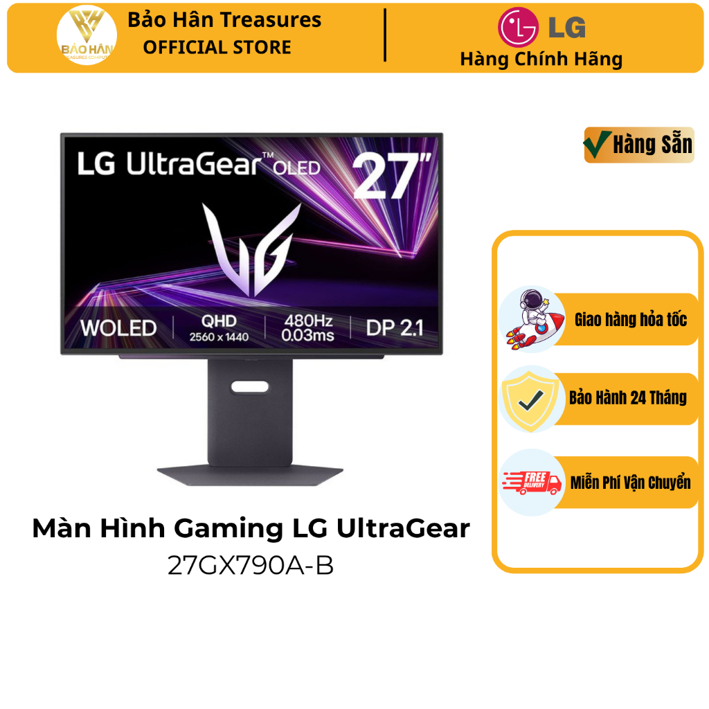 Màn Hình Gaming LG UltraGear 27GX790A (26.5 inch/ OLED/ 2K/ 480Hz/ 0.03ms) - Hàng Chính Hãng