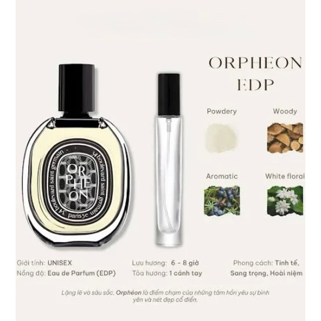 Nước hoa chiếc 10ml Diptyque Orpheon