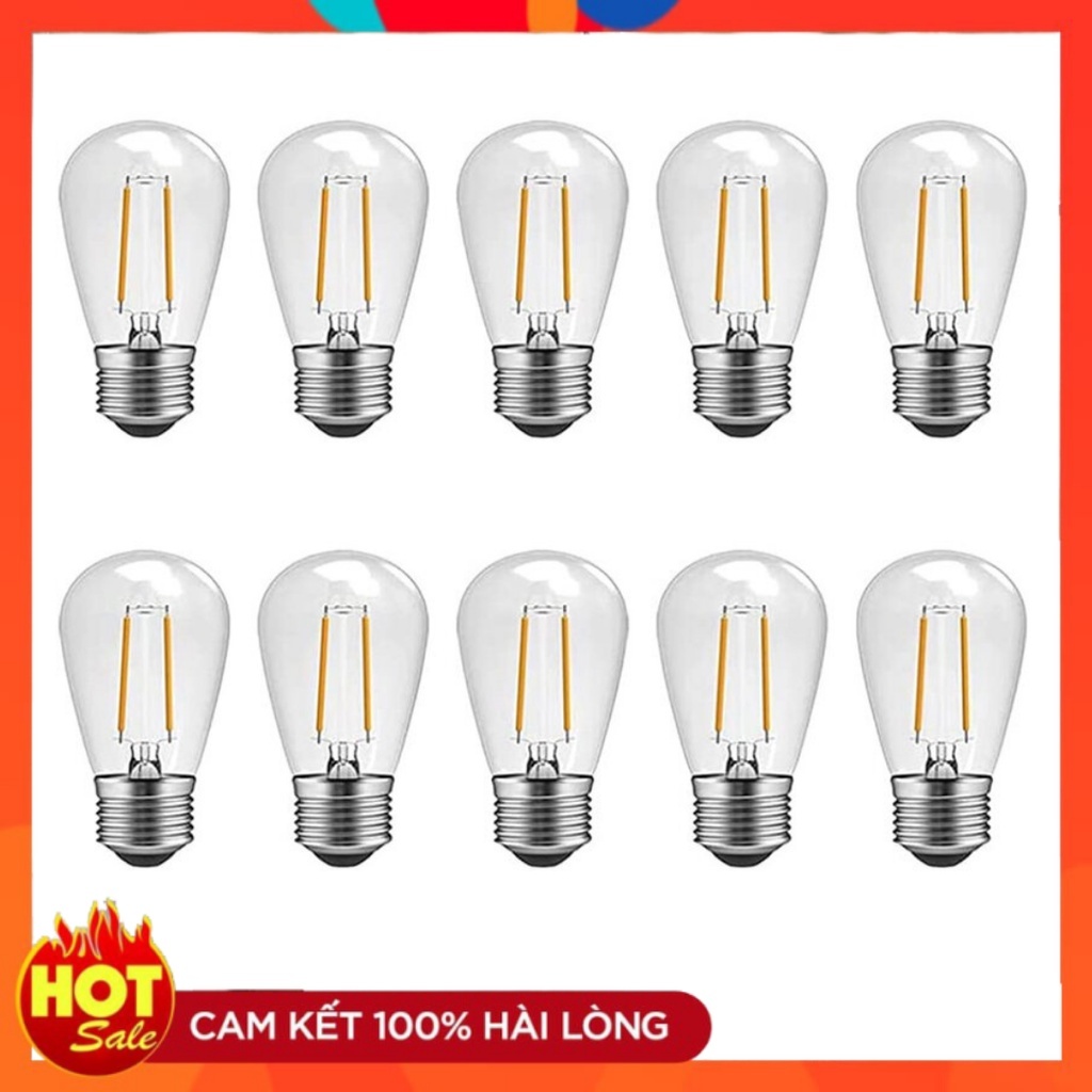 Combo 10 bóng đèn led edison G45, Bóng đèn led