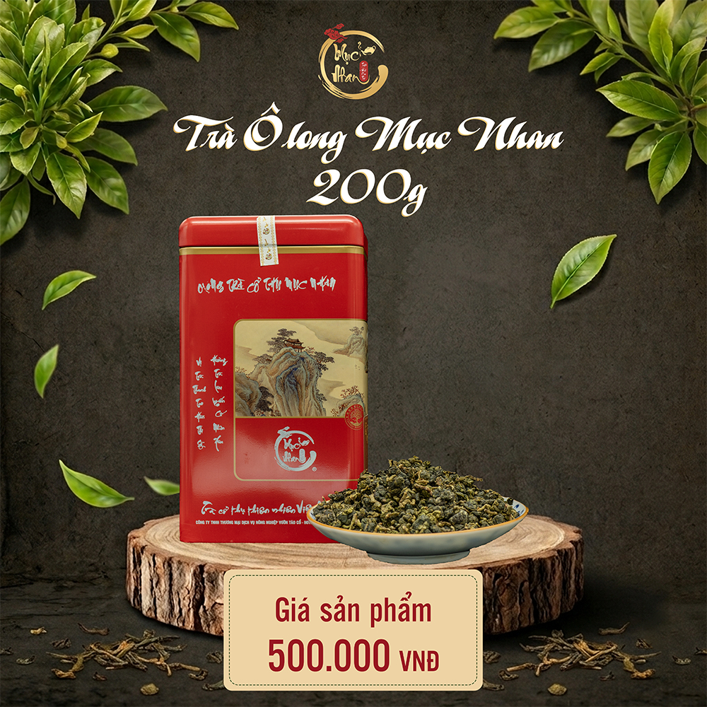 Trà Ô Long Mục Nhan, Trà Ô Long Sâm, Trà Ô Long sữa - 200 gram