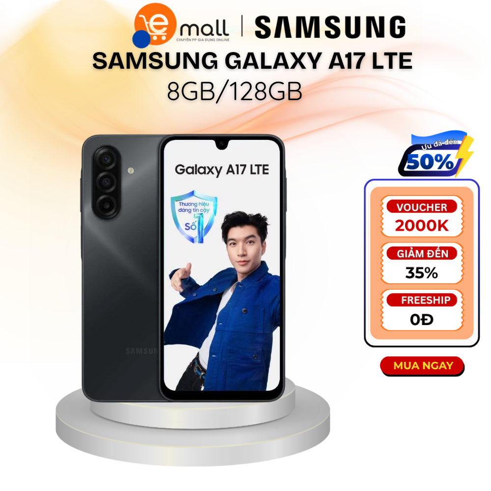 Điện thoại Samsung Galaxy A17 4G 8GB/128GB - Hàng Chính Hãng