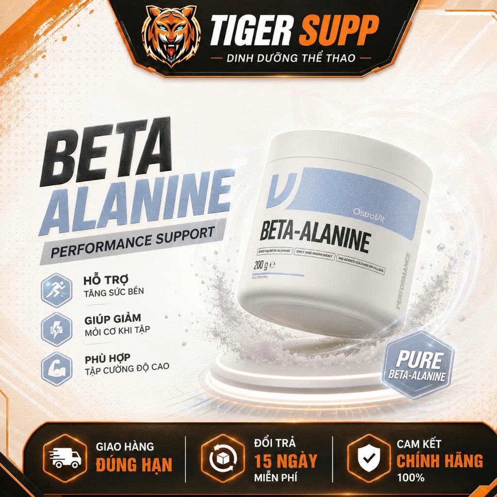 OstroVit Beta Alanine 200g | Thực Phẩm Bổ Sung Cho Người Chơi Thể Thao