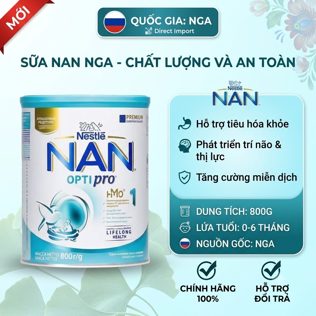 Sữa Nan Nga HMO Optipro Mamako lon 800g 361