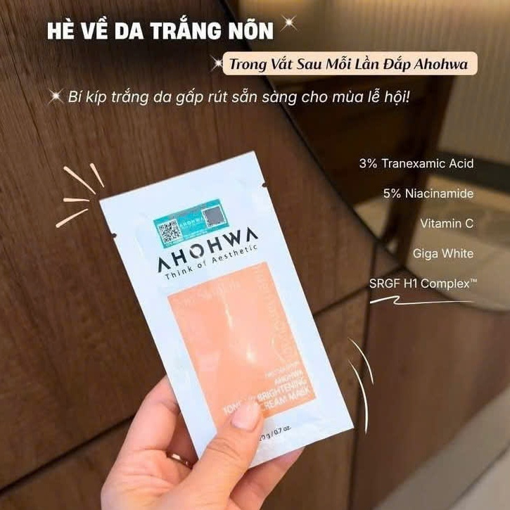 PQS - Ủ Trắng Mặt Ahohwa 20gr