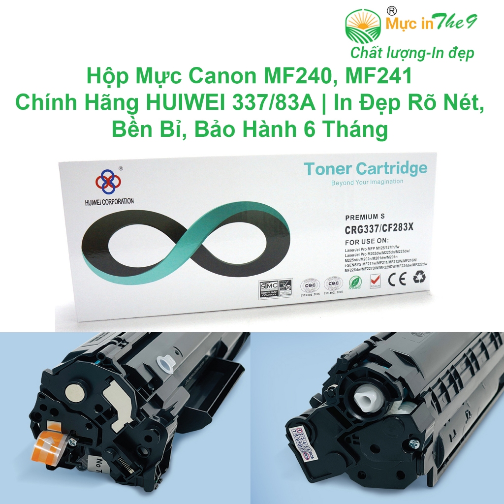 Hộp Mực Canon MF240, MF241 Chính Hãng HUIWEI 337/83A | In Đẹp Rõ Nét, Bền Bỉ, Bảo Hành 6 Tháng