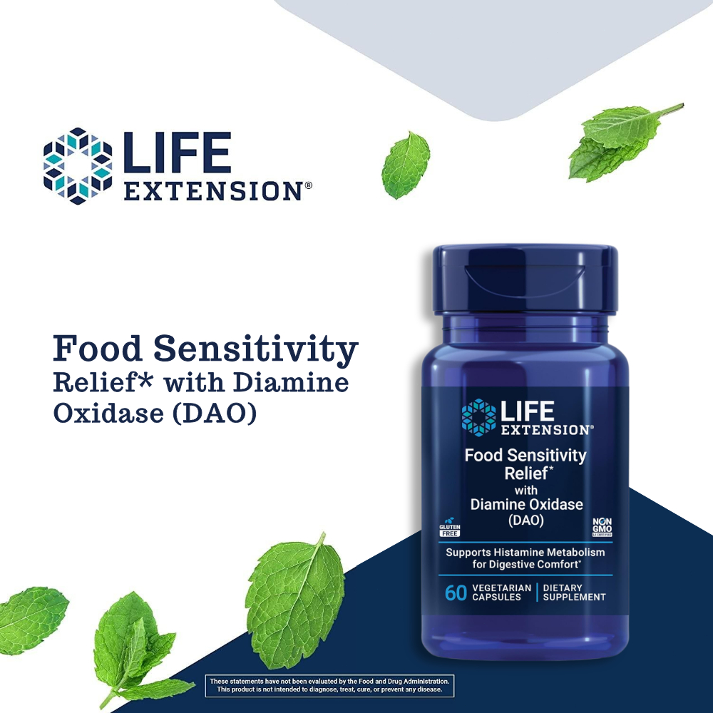 Life Extension Food Sensitivity Relief DAO 60 Viên Nang Chay