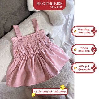 Áo Lẻ 2 Dây Thun Lưng 4 Màu BÉ CƯNG Dành Cho Bé Gái- 54Q