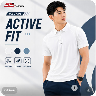 Áo Polo Nam Thanh Lịch 5S FASHION Phom Slim Fit M0APC26027