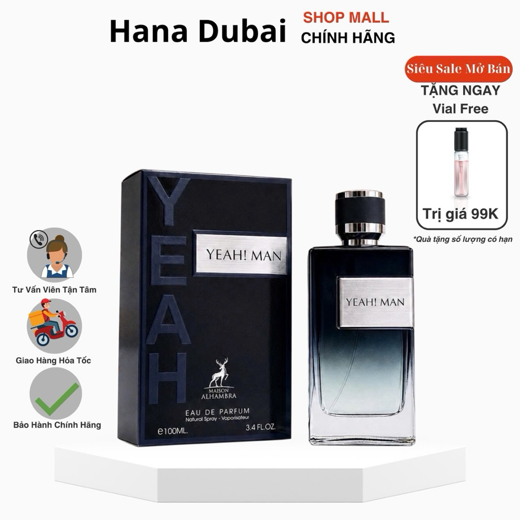 [Cam.Kết.Chính.Hãng] Nước hoa Nam Maison Alhambra Yeah Man