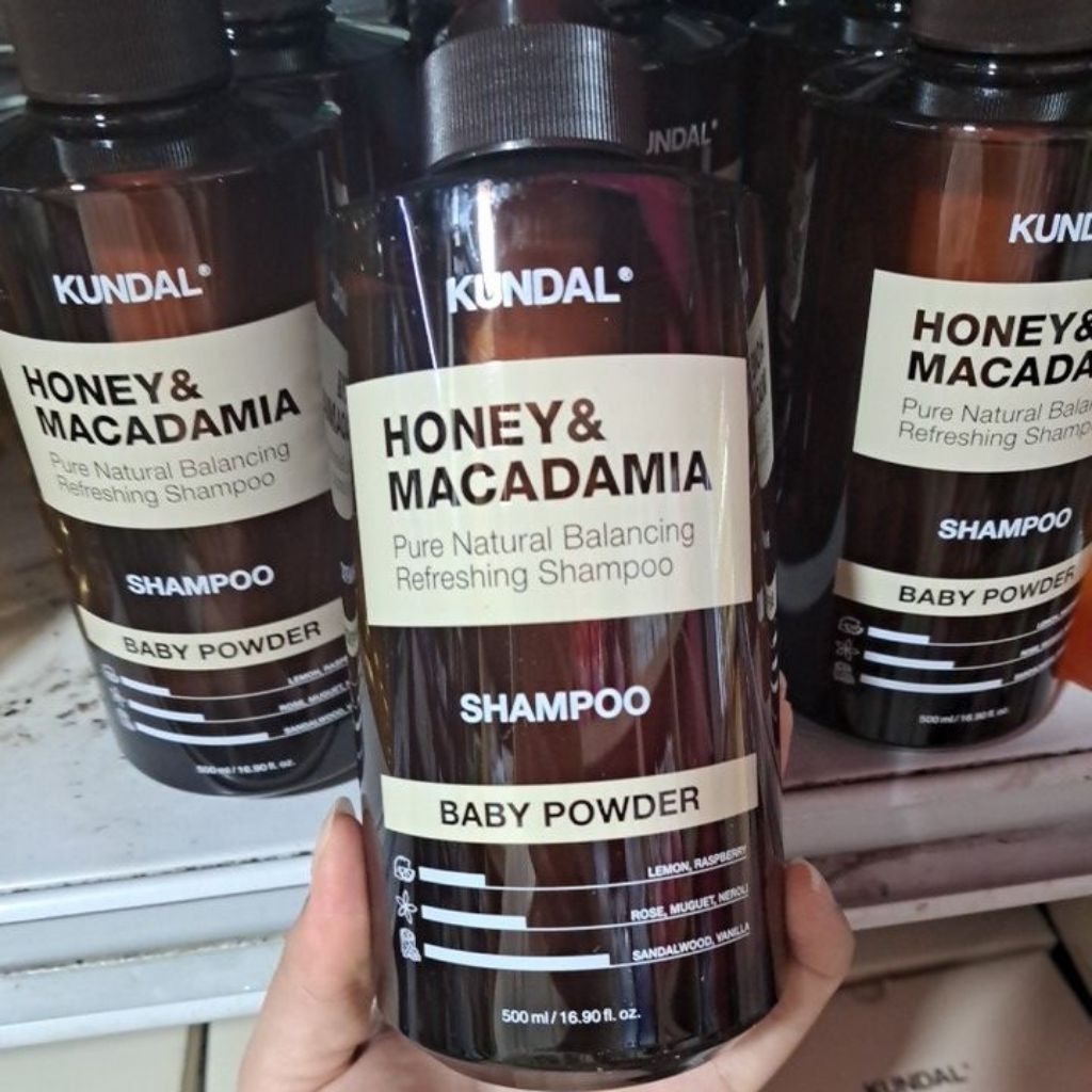 Dầu Gội Kundal Honey & Macadamia Shampoo Hương Baby Powder 500ml