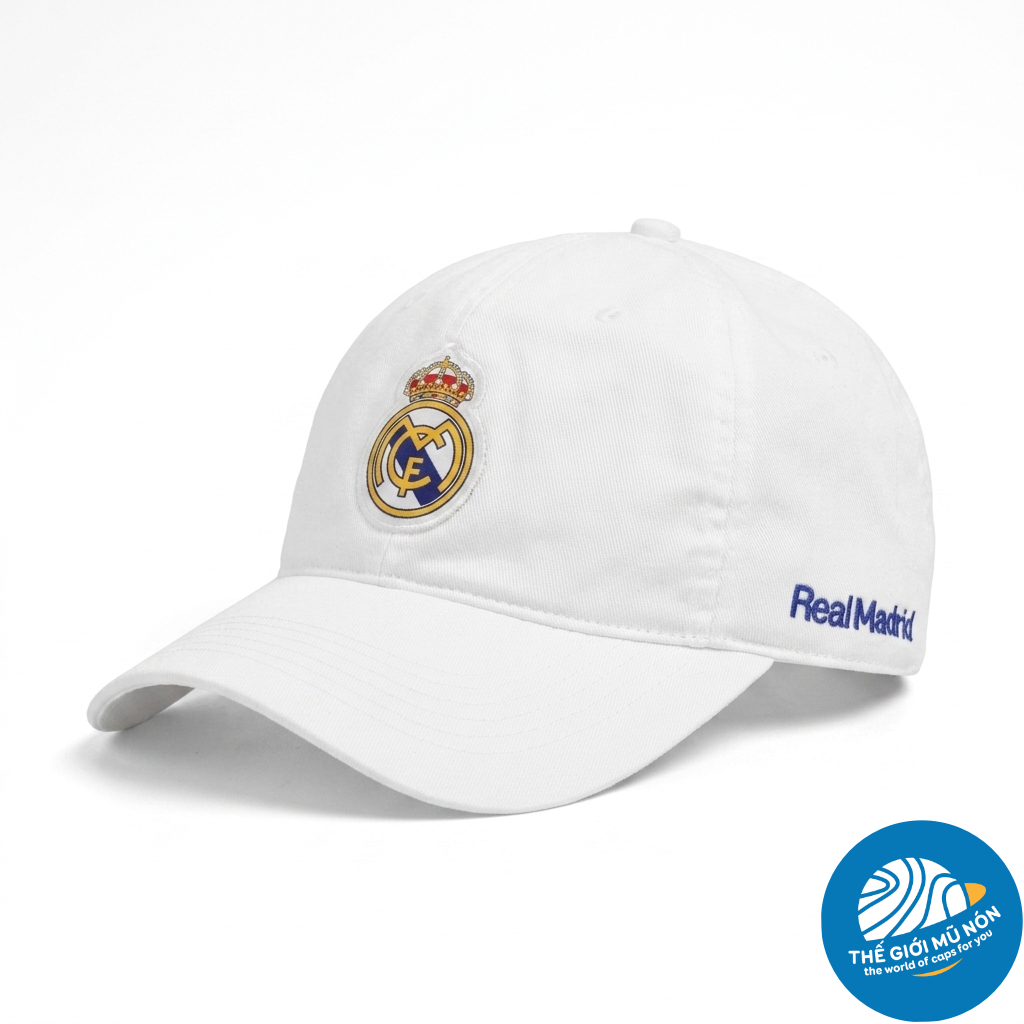 (Hàng VNXK) Nón kết, mũ lưỡi trai CLB Real Madrid form chuẩn thời trang (Ảnh thật)-FN