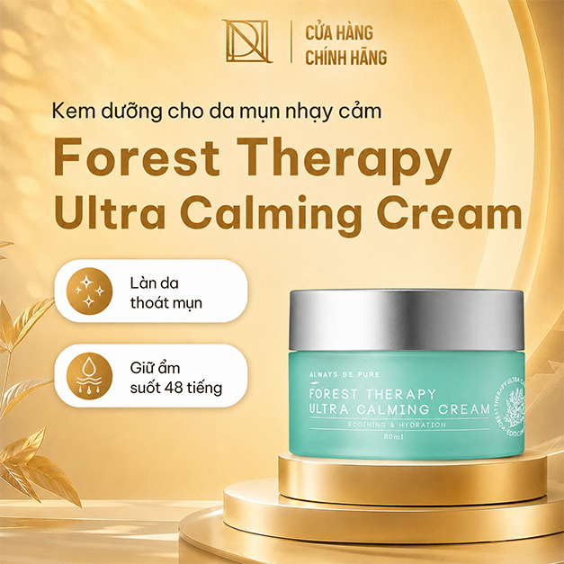 Kem dưỡng làm dịu ngừa mụn ALWAYS BE PURE Forest Therapy Ultra cấp ẩm hiệu quả