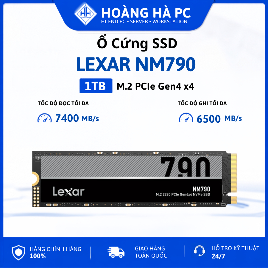 Ổ cứng SSD Lexar NM790 1TB M.2 PCIe Gen4 x4 Chính Hãng Bảo Hành 60 Tháng