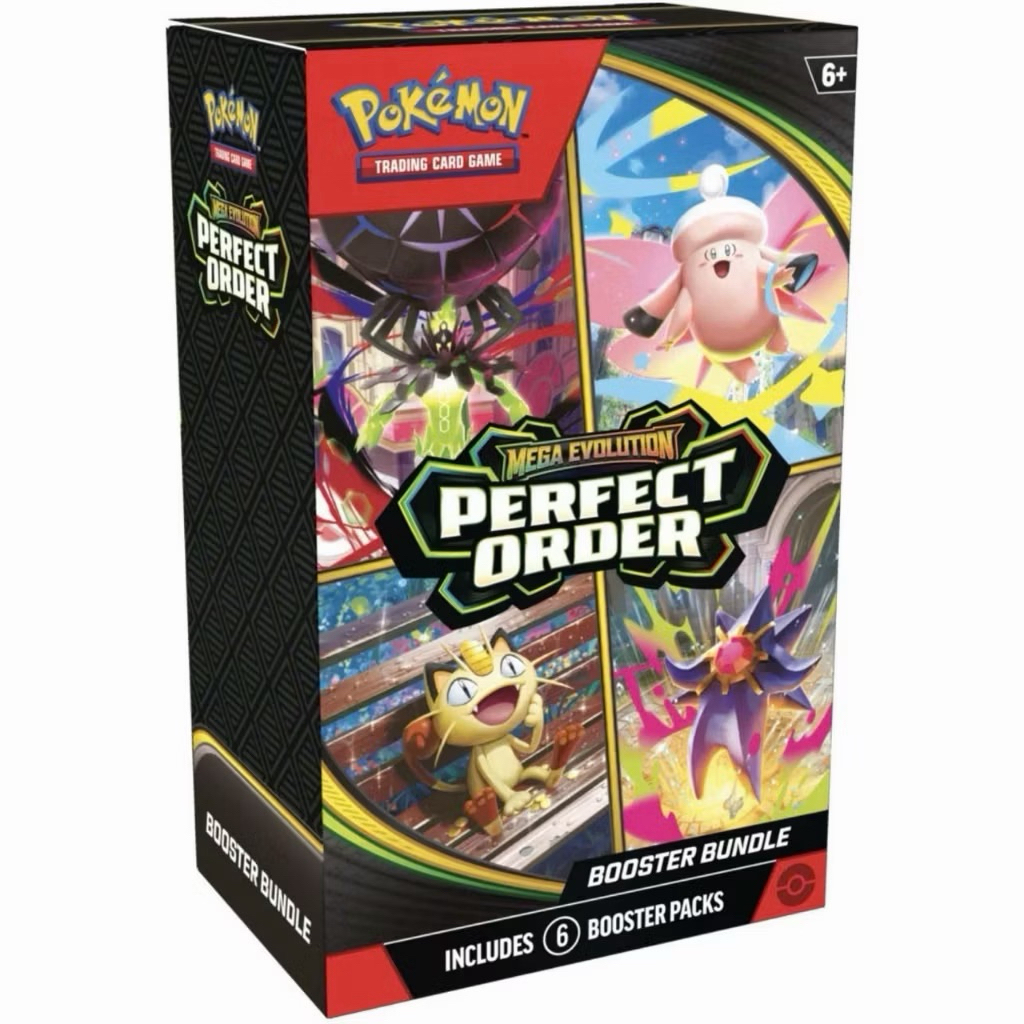 Pokemon TCG Booster Bundle : Mega Evolution Perfect Order Chính Hãng Pokemon