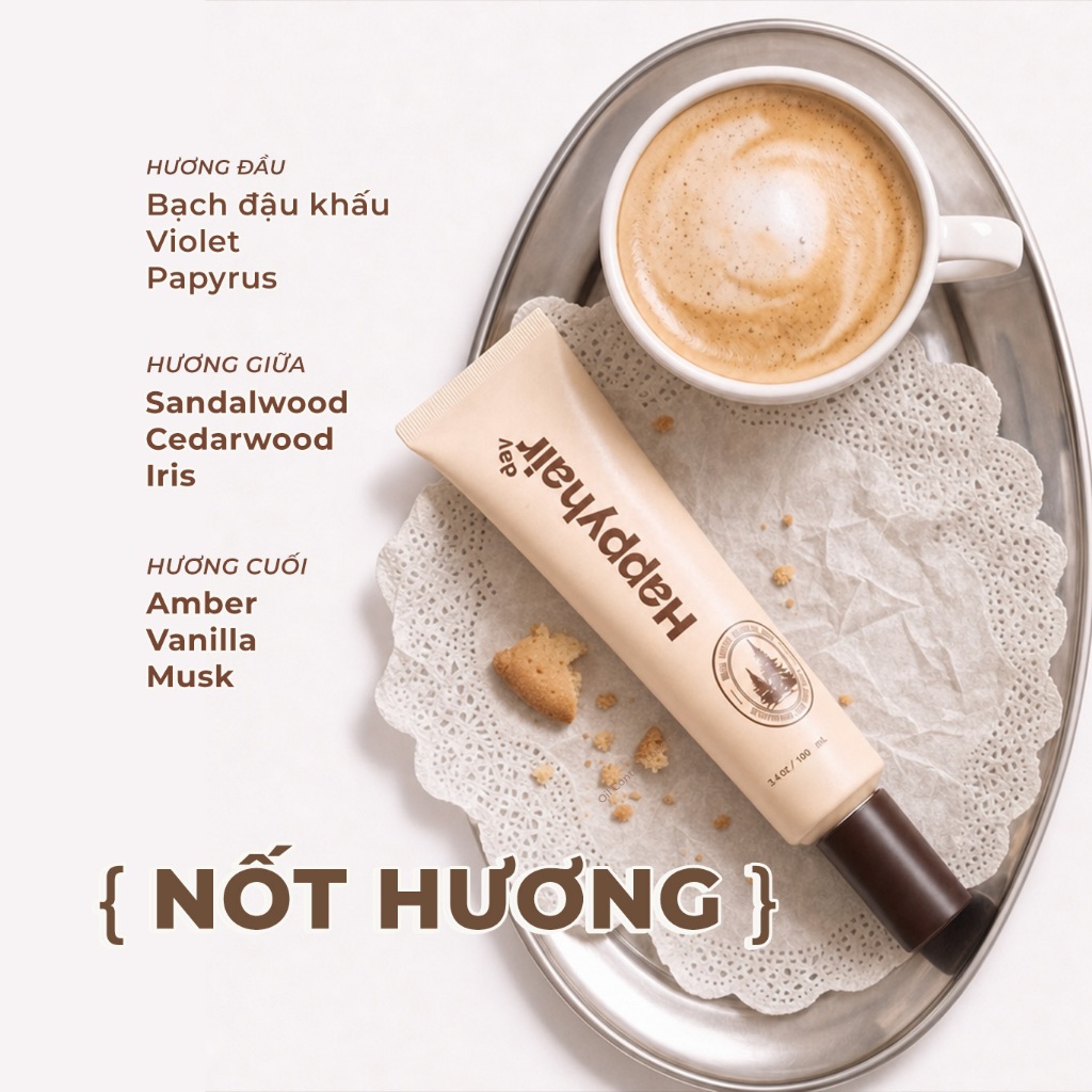 [Dear Santal] Happyhair day Lotion giảm dầu bết tóc, lưu hương thơm lâu 100ml - Santal Perfume MỚI | BigBuy360 - bigbuy360.vn