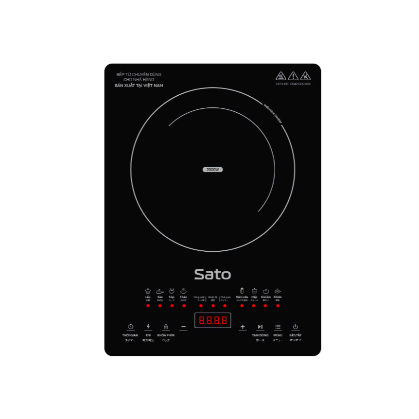 Bếp từ đơn Sato cao cấp chống xước  BT081.N