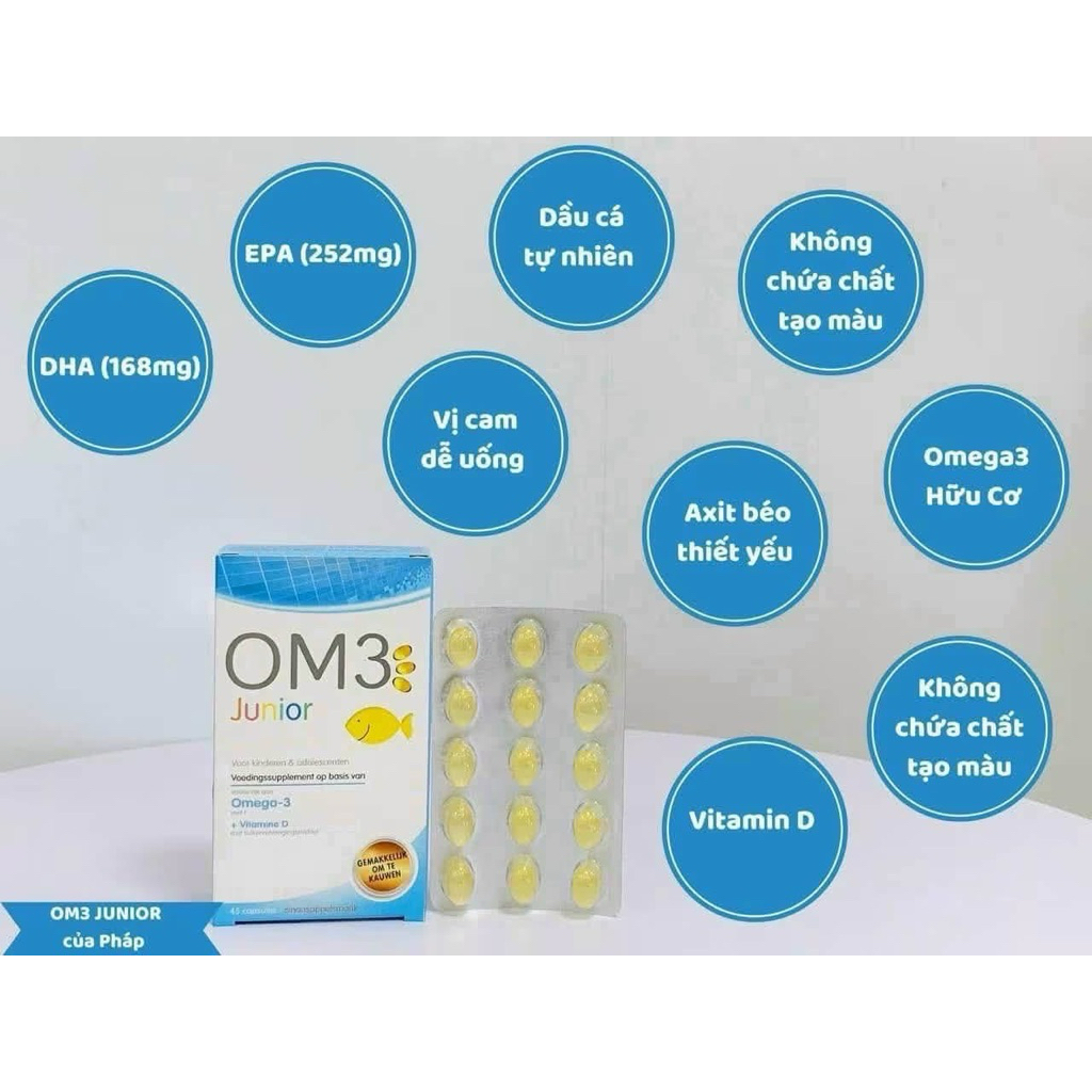 Viên Uống tổng hợp Om3 junior