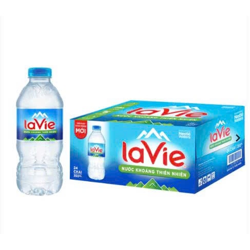 Thùng 24 Chai Nước Khoáng Lavie 350ml
