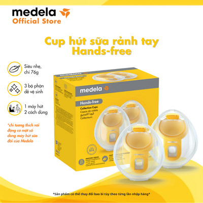 Medela Cúp hút sữa rảnh tay Hands-free (2 chiếc - không bao gồm động cơ) | Phụ kiện máy hút sữa