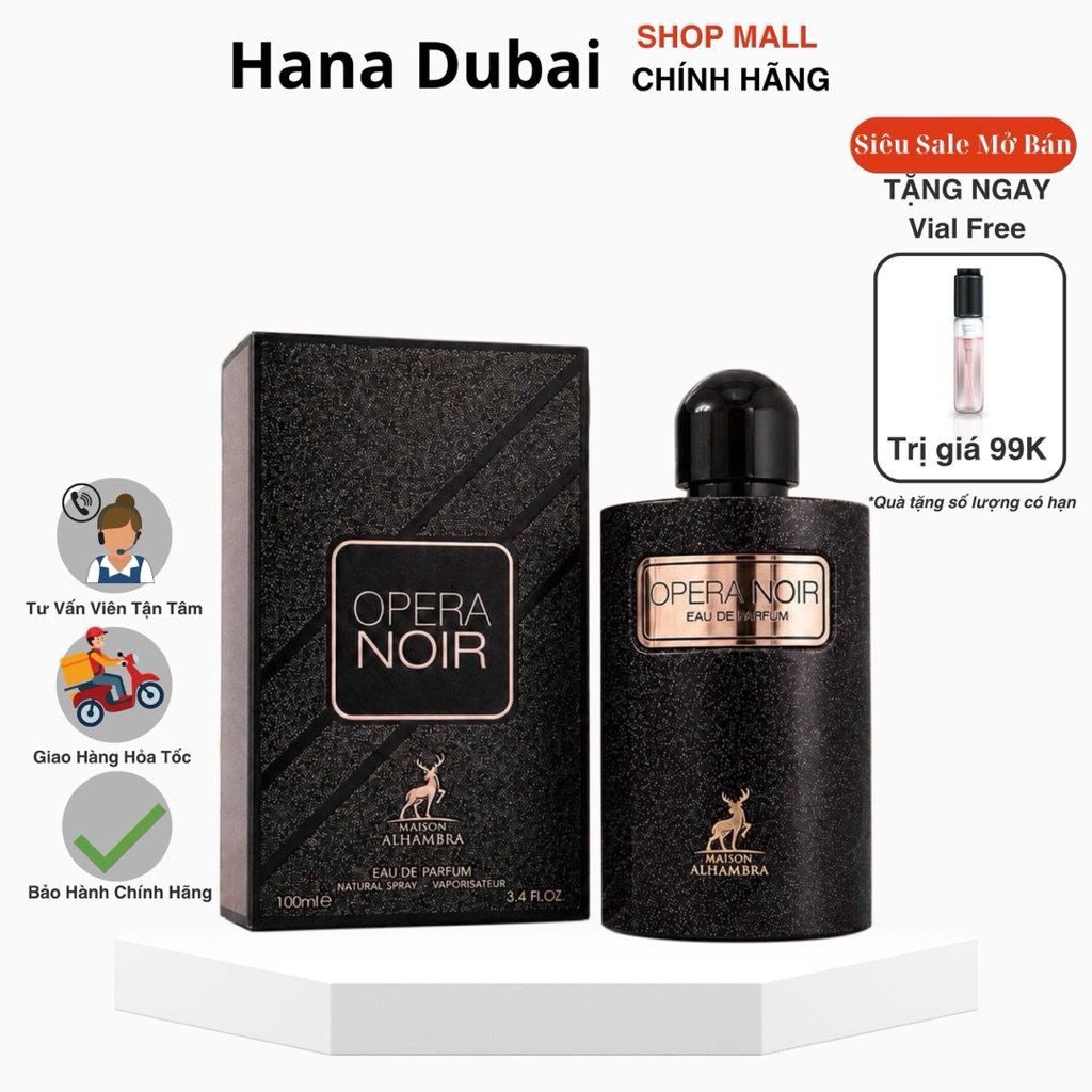 [Cam.Kết.Chính.Hãng] Nước hoa Nữ Maison Alhambra Opera Noir