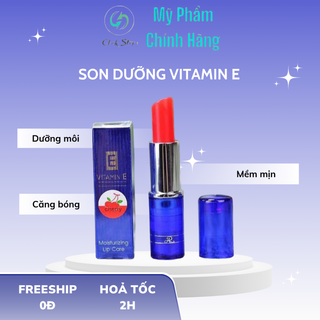 Son Dưỡng Môi Aron Vitamin E Cherry Thái Lan
