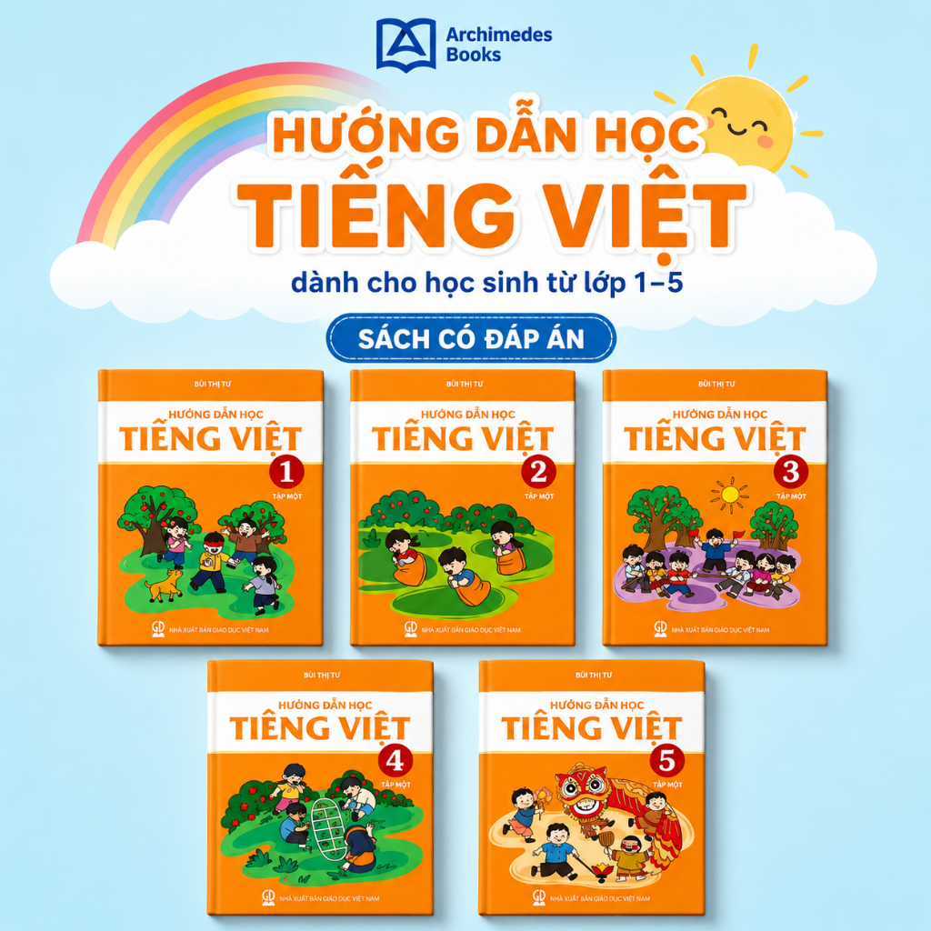 Sách- Hướng dẫn học TIẾNG VIỆT Lớp 1,2,3,4,5 - Archimedes School