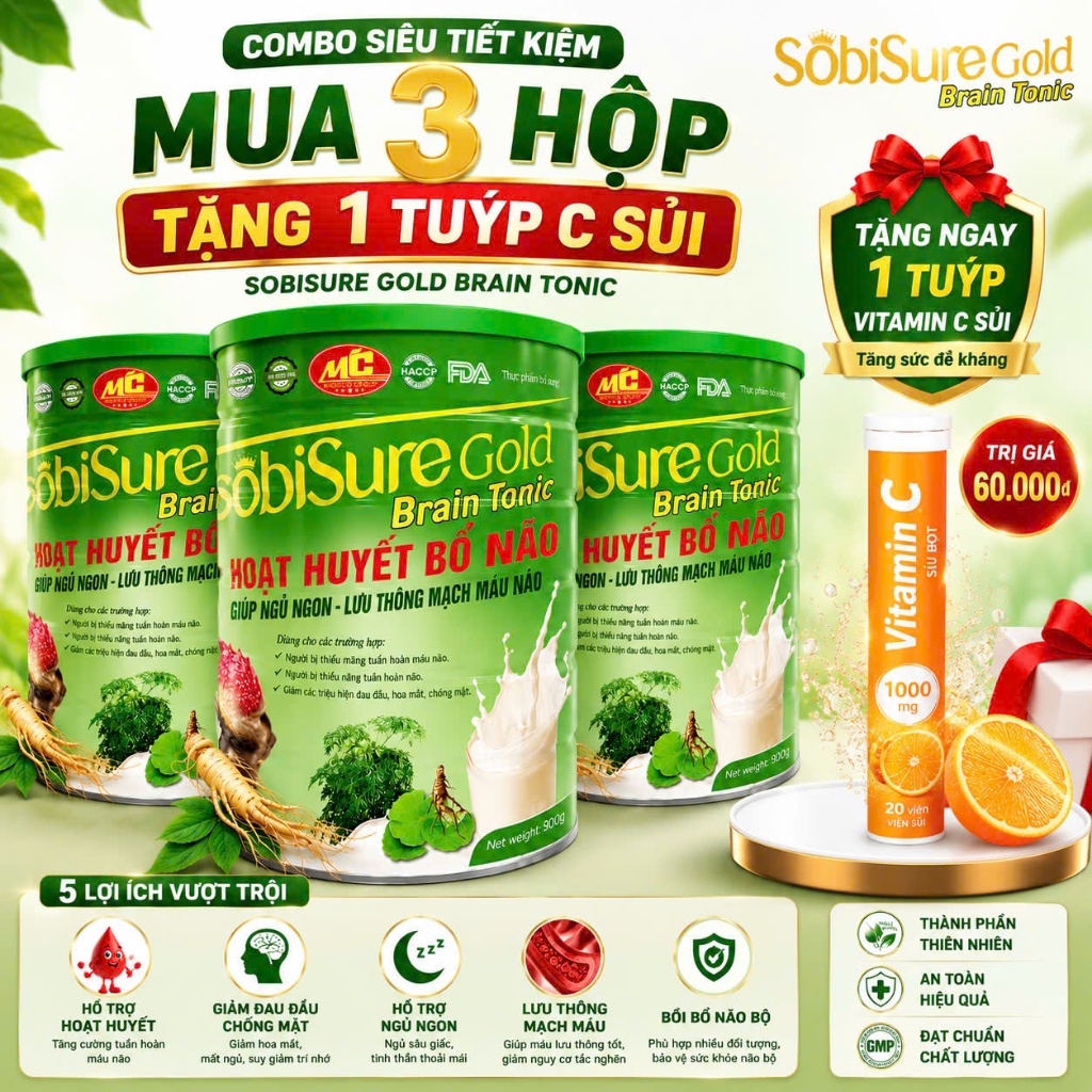 PROBISURE GOLD BRAIN TONIC – DINH DƯỠNG CHUYÊN BIỆT, ĐỒNG HÀNH CHĂM SÓC SỨC KHỎE NÃO BỘ