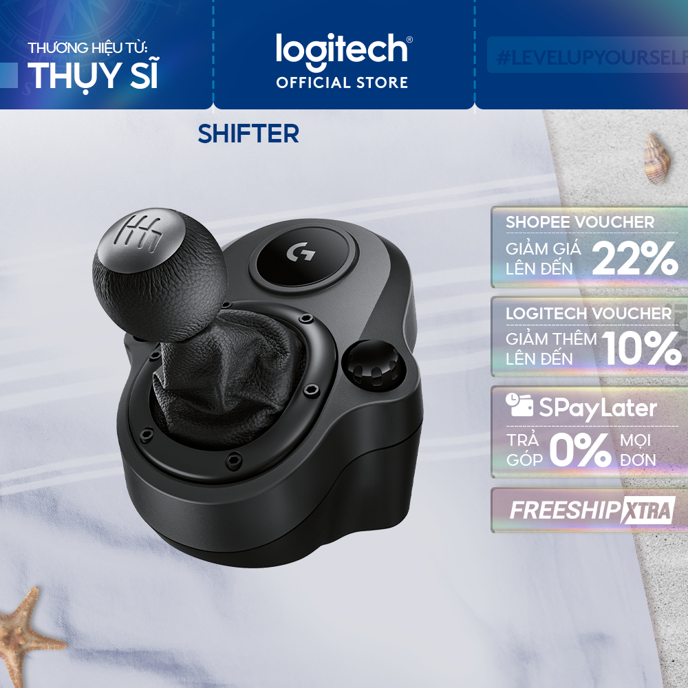Logitech Shifter - Phụ kiện cần số chơi game sử dụng cho Vô lăng Logitech G29 & Logitech G923
