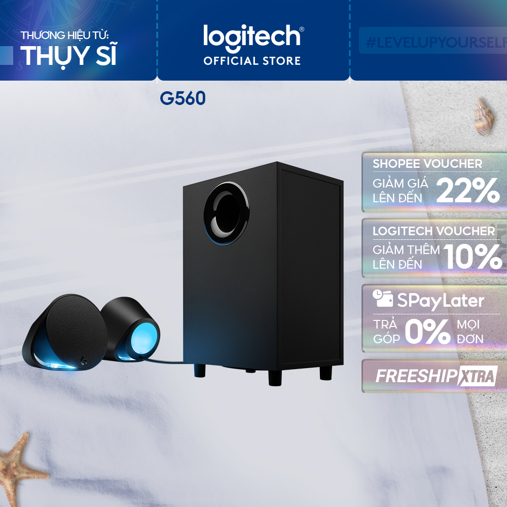 Loa gaming máy tính PC Logitech G G560 RGB LIGHTSYNC