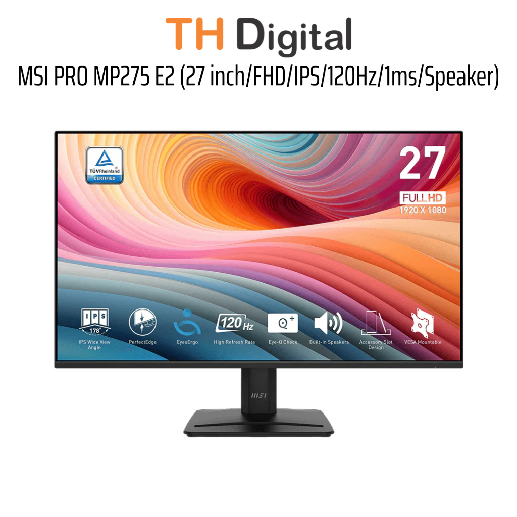 Màn hình MSI PRO MP275 E2 (27 inch/FHD/IPS/120Hz/1ms/Speaker) - Hàng chính hãng