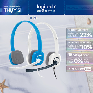 Tai nghe chụp tai Logitech H150 - 2 jack 3.5mm, Mic khử giảm tiếng ồn, âm thanh nổi
