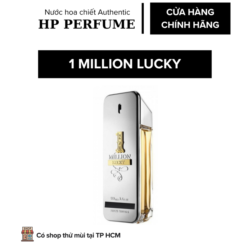 Nước Hoa Nam 1 Million Lucky – Hương Mận Hạt Phỉ Gỗ Ngọt Ấm Nam Tính Quyến Rũ – Chiết 2ml 5ml 10ml