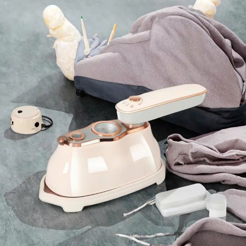 Bàn ủi hơi nước Bugaro ủi khô và ủi hơi nước, tay cầm xoay180 độ tiện lợi mang đi du lịch