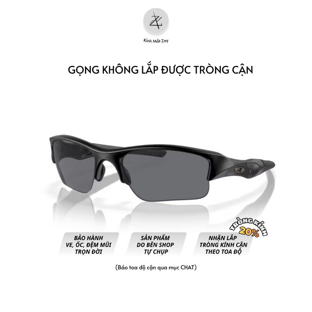 Kính mát thể thao Oakley Flak Jacket XLJ 0OO9009 dáng chữ nhật O Matter™ chính hãng fullbox