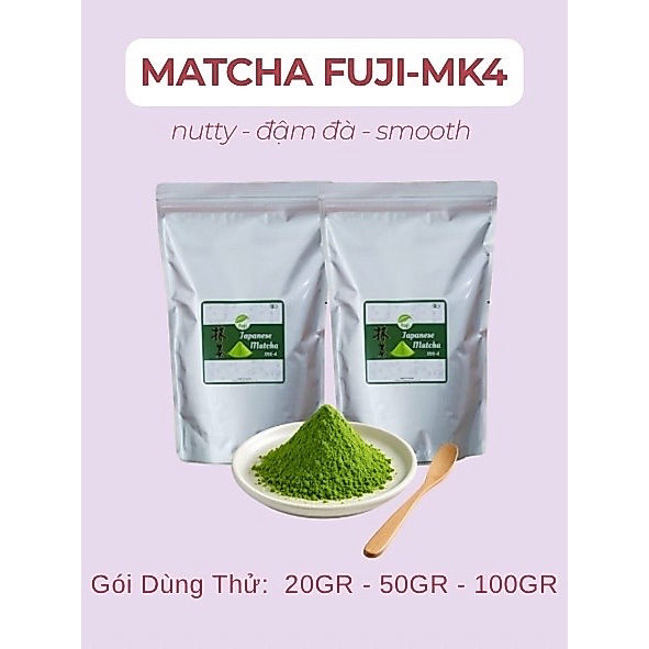 <Sẵn hàng,tui chiet> Bột matcha Nhật Fuji MK4 -Chính hãng- Đậm vị Umani - youliVN