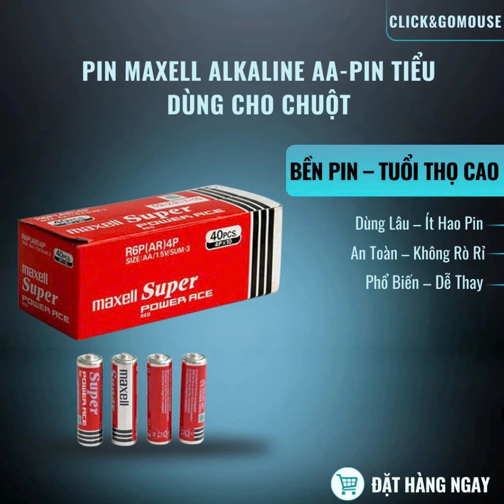 Pin AA(tiểu),AAA(đũa),R6P,R03P,pin carbon(than) 1.5V,hiệu Camelion,SealPower