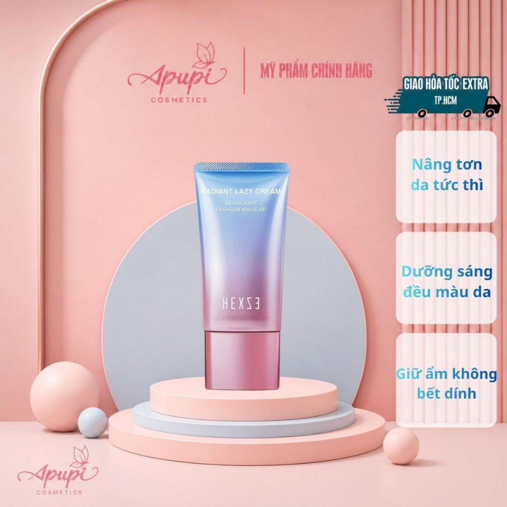 Kem Lười Nâng Tone Dưỡng Da Hexze Radiant 50g (Dạng Tuýp)