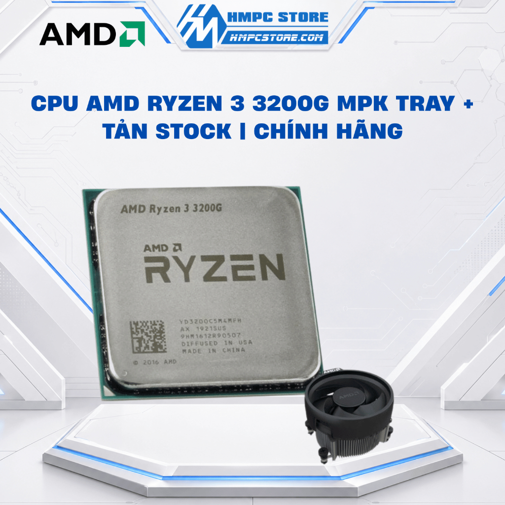 CPU AMD Ryzen 3 3200G MPK Tray + Tản stock | chính hãng, bảo hành 36 tháng
