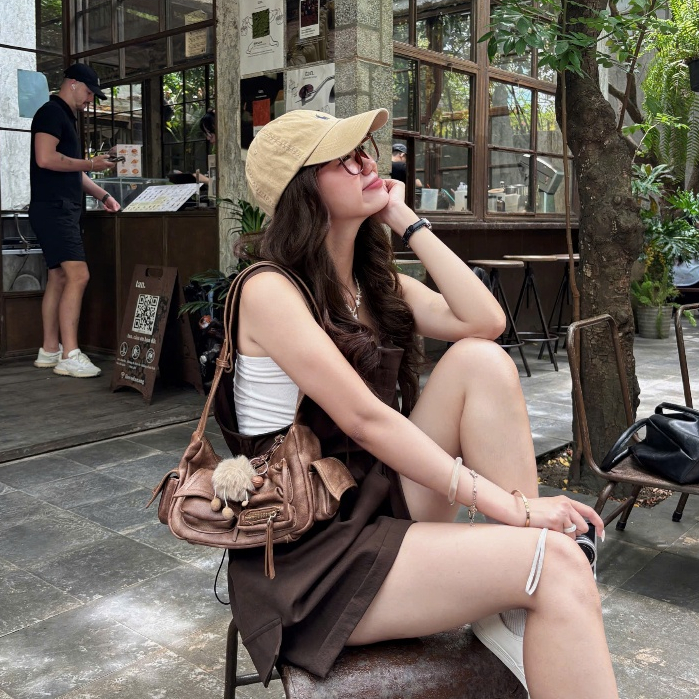 (ẢNH OLDSCHOOL) Yếm quần ngố ống rộng rút dây eo Y387 ONON JUMPSUIT | BigBuy360 - bigbuy360.vn