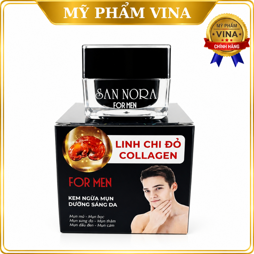 Kem  San Nora mụn Thâm Trắng da Liền sẹo 20g (for men san nora)